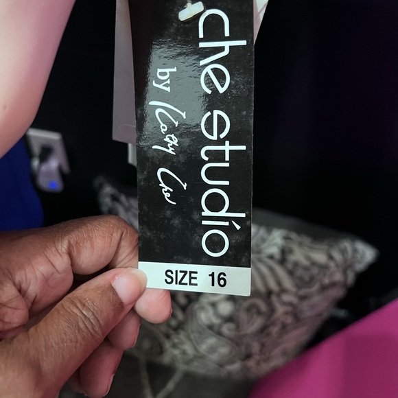 Che Studio Royal Blue Dress tier embellished Dressy Formal sz 16  Church NWT - Picture 11 of 12